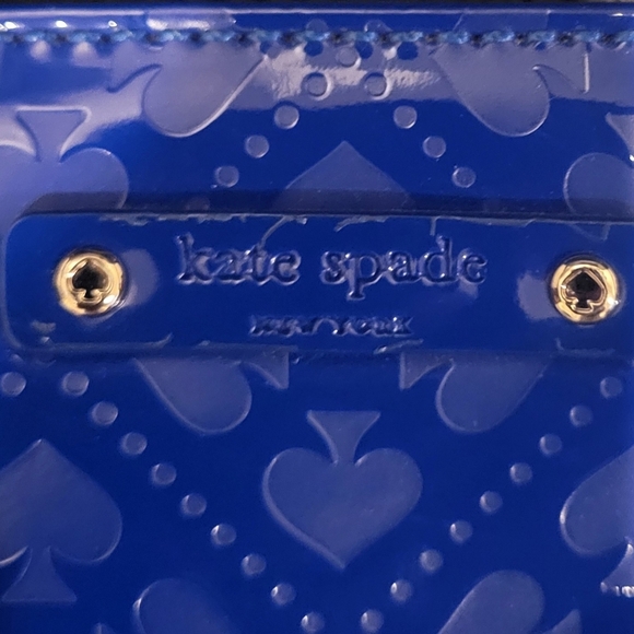 KATE SPADE Emerald Ave Amy Royal Blue Crossbody Patent Leather Bag - Picture 4 of 13